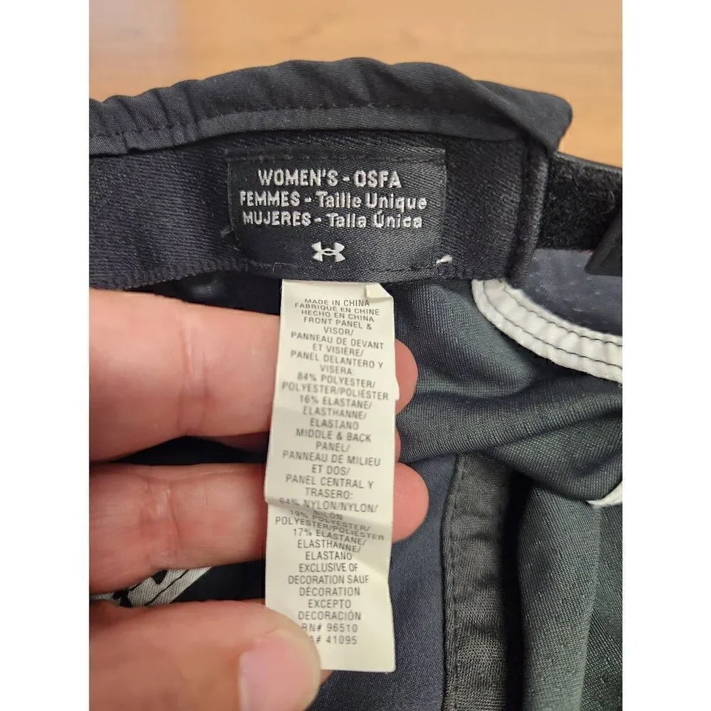 Under Armor woman's black hat, one size fits all